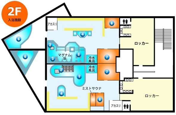 館内MAP２階